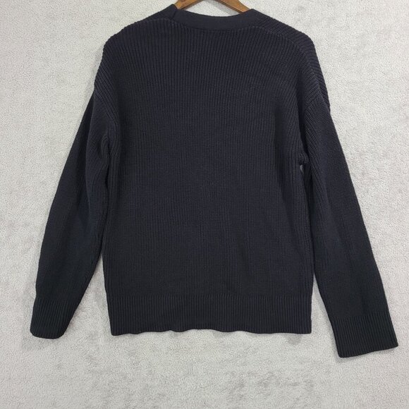 NWOT  Hudson Women's M  Black Button Front Cardigan Sweater Knit - Picture 2 of 5